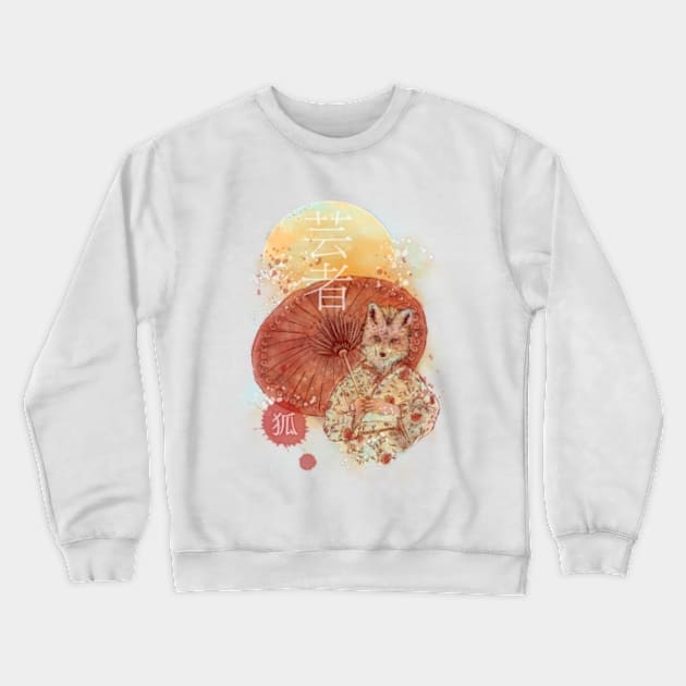 Fox Geisha Crewneck Sweatshirt by OtakuDezain